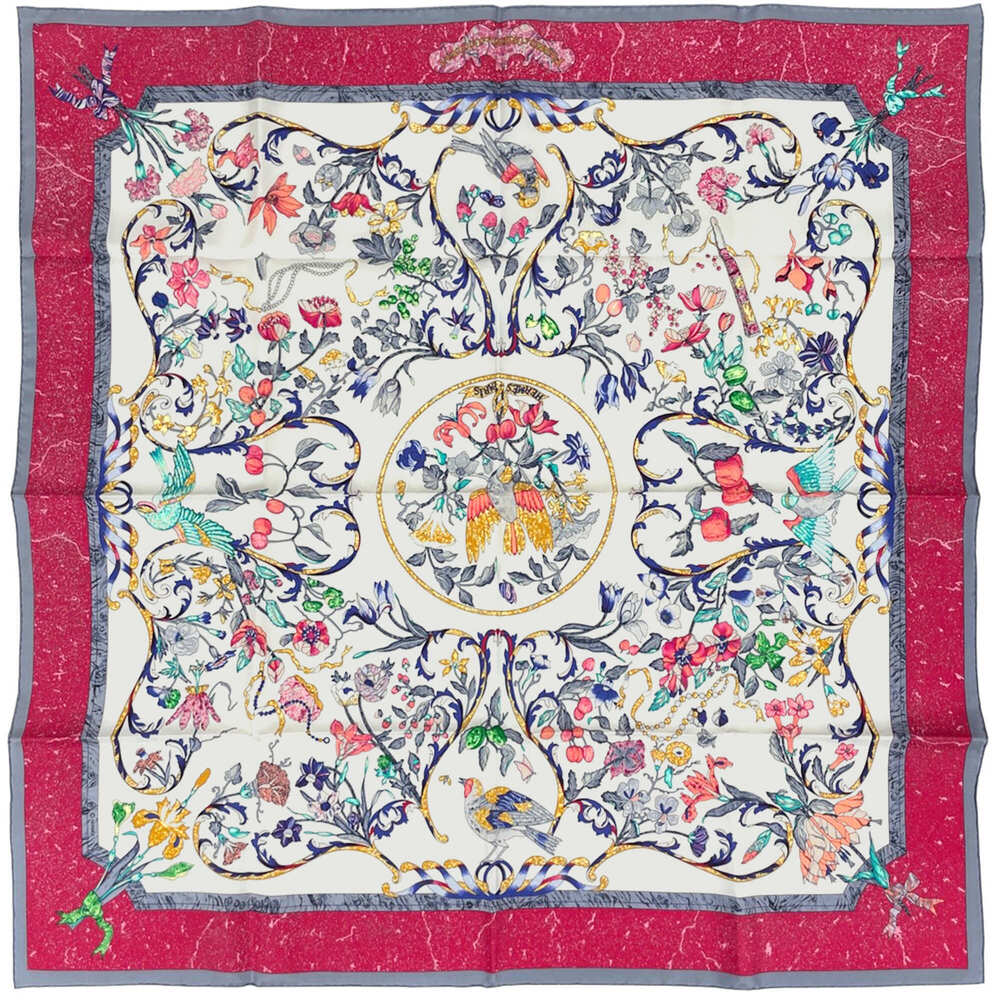 Hermes Carre 90 Pierres D' Orient Et Occident Scarf/Muffler, Oriental Stones ...